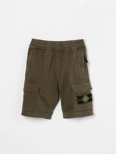 Stone Island Shorts  Junior Kids Color Green