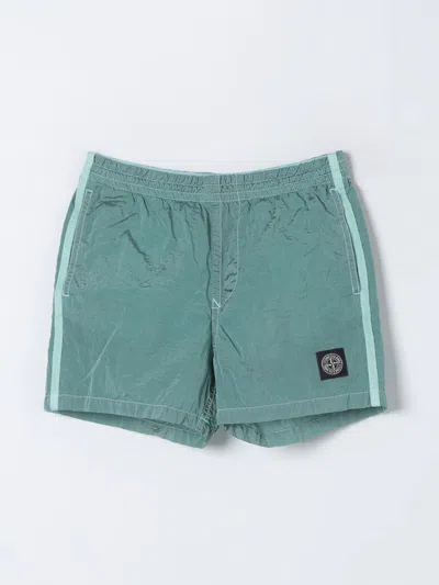 Stone Island Shorts  Junior Kids Color Green