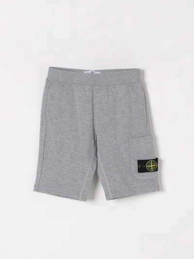 Stone Island Shorts  Junior Kids Color Grey In Grey
