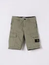 Stone Island Short  Junior Kids Color Kaki In Brown