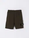 Stone Island Junior Shorts  Kids Color Military