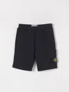 Stone Island Kids Shorts Blue In Navy