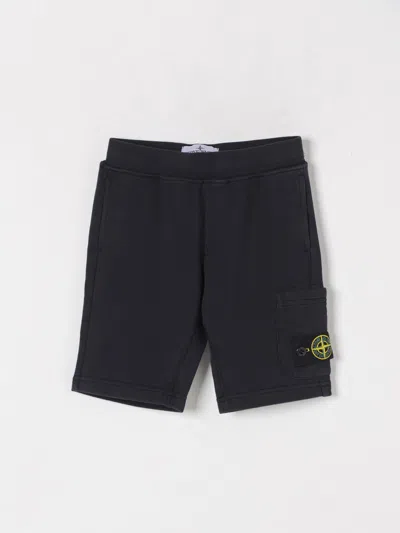 STONE ISLAND SHORTS STONE ISLAND JUNIOR KIDS COLOR NAVY,424709045