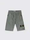 Stone Island Compass-motif Shorts In Olive