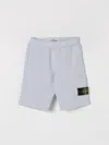 Stone Island Cotton Jersey Shorts In Sky