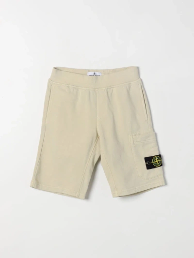 Stone Island Junior Shorts  Kids Color White 1