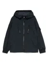 Stone Island Hooded Jacket In Blue