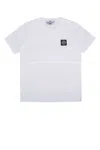 Stone Island Junior Compass Logo Patch T-shirt In White