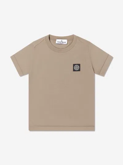 Stone Island Babies'  Junior  Boys Compass Logo Patch T-shirt In Neutral