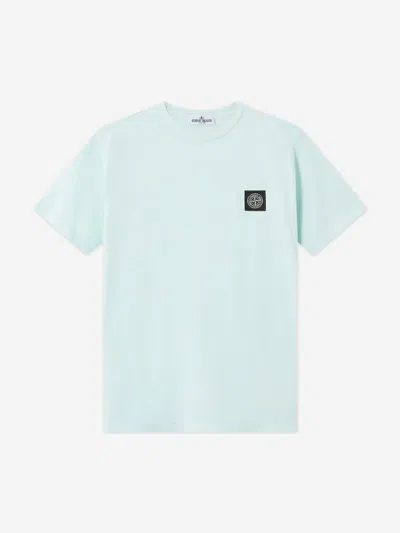 Stone Island Babies'  Boys Compass Logo Patch T-shirt In Blue