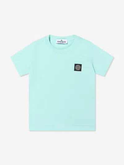 Stone Island Babies'  Junior  Boys Compass Logo Patch T-shirt In Blue