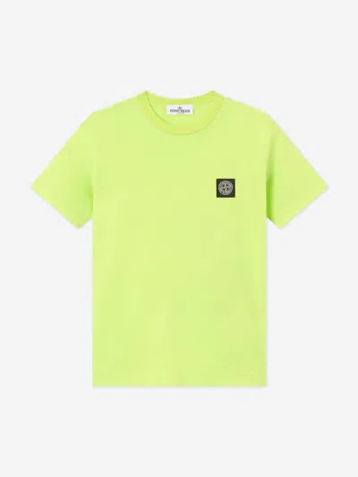 Stone Island Babies'  Boys Compass Logo Patch T-shirt In Green