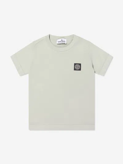 Stone Island Babies'  Junior  Boys Compass Logo Patch T-shirt In Gray