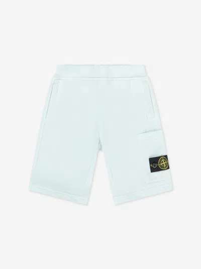 Stone Island Kids'  Junior  Boys Logo Pocket Shorts In Blue