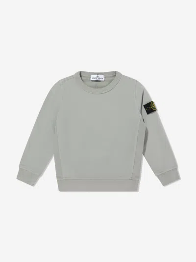 Stone Island Kids'  Junior  Boys Logo Sweatshirt In Gray