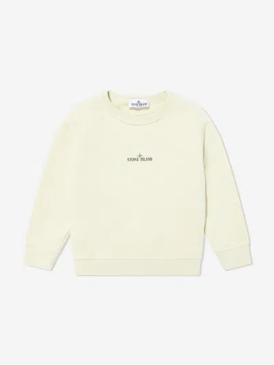 Stone Island Kids'  Junior  Boys Logo Sweatshirt In Neutral