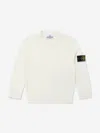 Stone Island Junior  Boys Wool Knitted Jumper In White