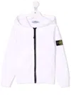 Stone Island Felpa Cotone Bianco In White