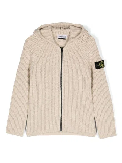 Stone Island Kids Sweaters Beige