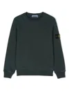 Stone Island Compass-badge Sweatshirt In Green