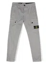 Stone Island Compass-badge Cargo Pants In Grey