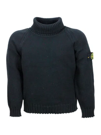 Stone Island Kids' Sweater In Black