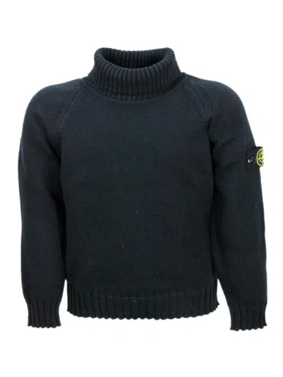 STONE ISLAND SWEATER  BLACK