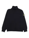 Stone Island Compass-badge Sweater In Blue