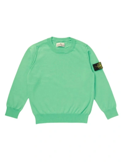Stone Island Junior Sweater In Green