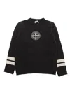 Stone Island Compass-motif Sweater In Grey