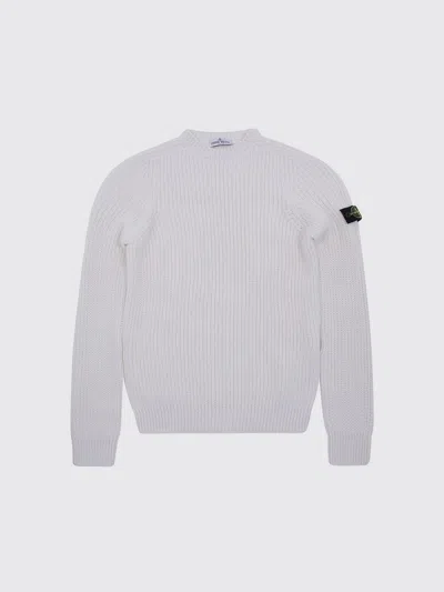 Stone Island Junior Sweater Kids Color Pink In White