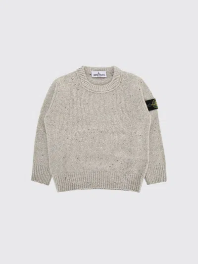 Stone Island Junior Sweater Kids Color White In Gray