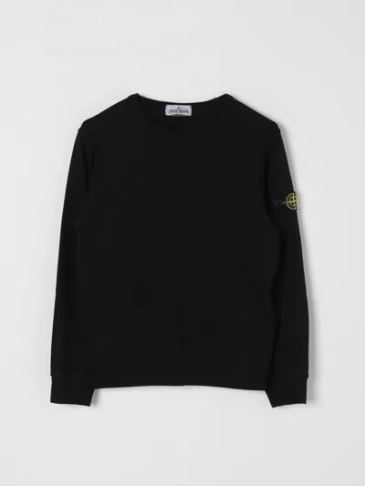 STONE ISLAND SWEATER STONE ISLAND JUNIOR KIDS COLOR BLACK,424708002
