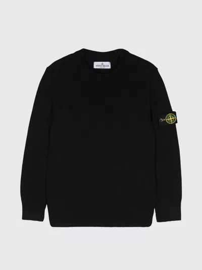 STONE ISLAND SWEATER STONE ISLAND JUNIOR KIDS COLOR BLACK,417196002