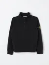 Stone Island Sweater  Junior Kids Color Blue In Schwarz
