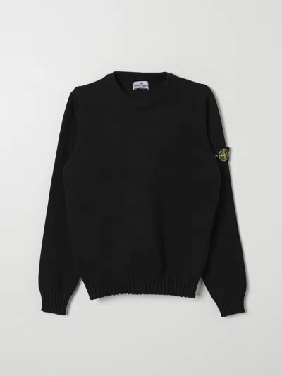 STONE ISLAND SWEATER STONE ISLAND JUNIOR KIDS COLOR BLACK,F89532002