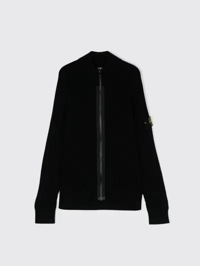STONE ISLAND SWEATER STONE ISLAND JUNIOR KIDS COLOR BLACK,F89358002