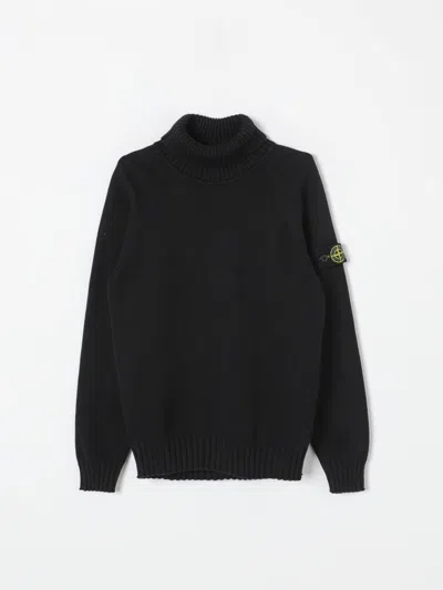 Stone Island Sweater  Junior Kids Color Black In Schwarz