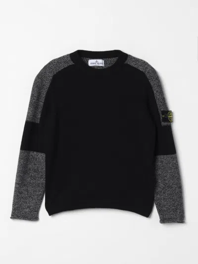 Stone Island Sweater  Junior Kids Color Black In Schwarz