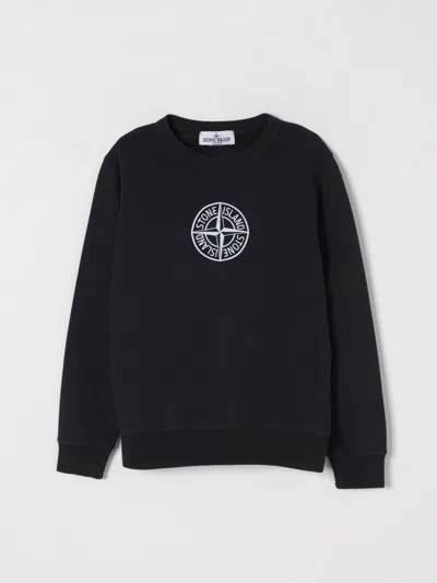 Stone Island Sweater  Junior Kids Color Blue