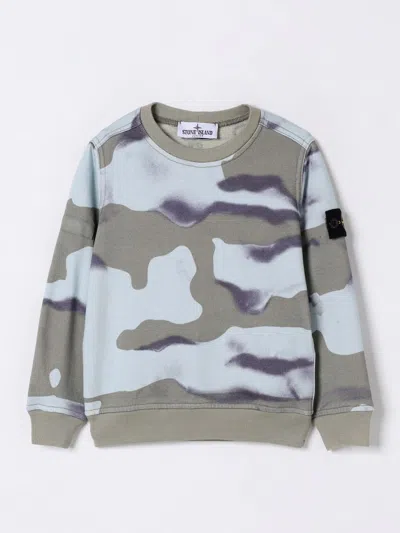 STONE ISLAND SWEATER STONE ISLAND JUNIOR KIDS COLOR BLUE,G88837009