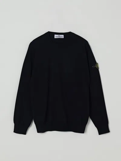 Stone Island Sweater  Junior Kids Color Blue In Black