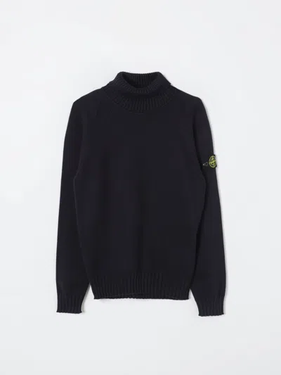 Stone Island Sweater  Junior Kids Color Blue In Blau