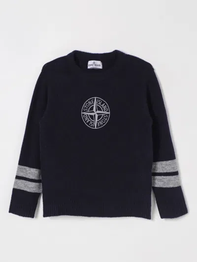 Stone Island Sweater  Junior Kids Color Blue In Blau