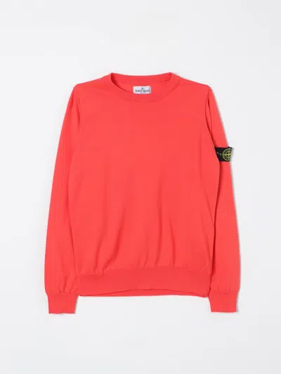 Stone Island Junior Sweater  Kids Color Coral