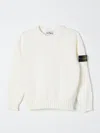 Stone Island Sweater  Junior Kids Color Cream