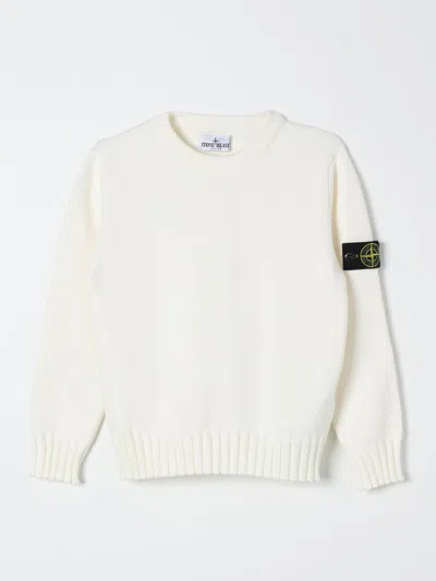 STONE ISLAND SWEATER STONE ISLAND JUNIOR KIDS COLOR CREAM,F89532078