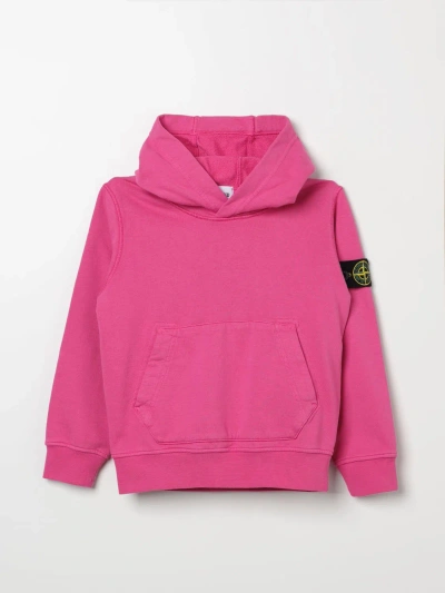Stone Island Sweater  Junior Kids Color Fuchsia