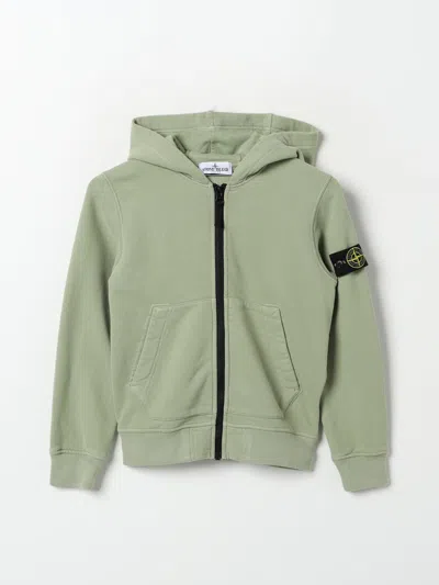 Stone Island Sweater  Junior Kids Color Green In Grün