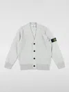 Stone Island Knit Cardigan In Grau